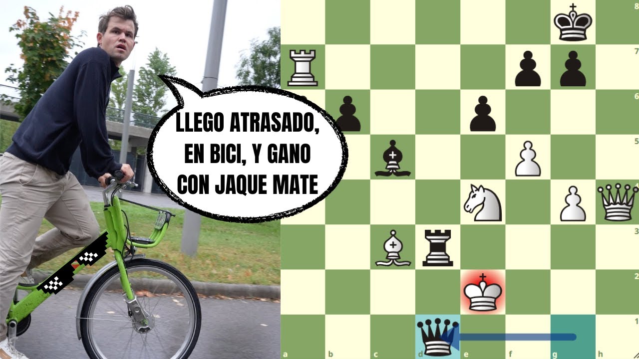¡MAGNUS LLEGA ATRASADO, EN BICI, Y GANA CON JAQUE MATE! 🤯: García vs Carlsen (Olimpiadas 2024) ¡MAGNUS LLEGA ATRASADO, EN BICI, Y GANA CON JAQUE MATE! 🤯: García vs Carlsen (Olimpiadas 2024)