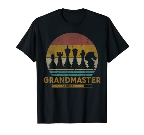 Ajedrez Gran Maestro Vintage Divertido Juego De Ajed Camiseta