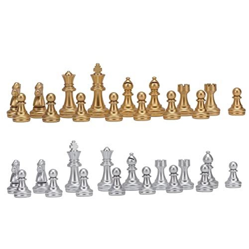 HERCHR Juegos de ajedrez 32 Piezas de ajedrez Cherkers Piezas Ideales para Principiantes y Jugadores Profesionales, Solo Piezas,...