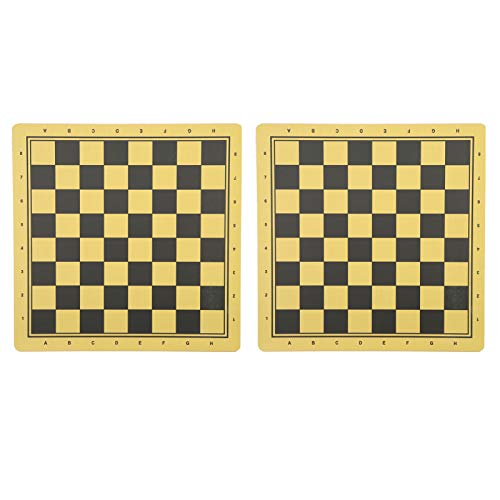 PBOHUZ Ajedrez de Dos Caras de Madera 2 Piezas Tablero de ajedrez de Dos Caras de Madera Backgammon Accesorio de Tablero de ajedrez de Doble propósito