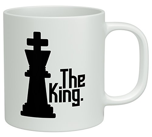 Shopagift The King Chess White - Taza de regalo, diseño de ajedrez