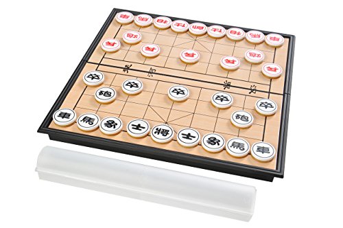 Quantum Abacus Azerus Basic Line: Set de Juegos, clásico ajedrez Chino / Xiangqi con Tablero Plegable y magnético, tamaño M - 25cm x 25cm (SC5699 DE)