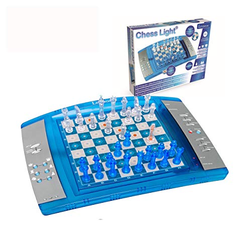 Lexibook 12 LCG3000 ChessLight, juego de ajedrez electrónico con teclado táctil y efectos de luz y sonido, 2 jugadores, 32...