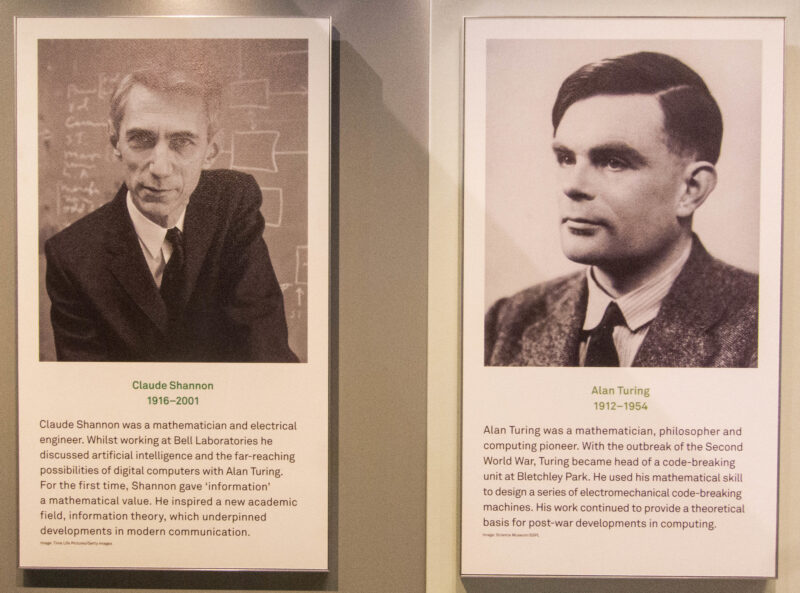 Claude Shannon y Alan Turing