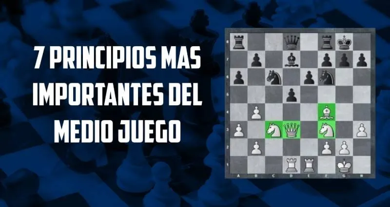 Imagen ilustrativa sobre los 7 principios m?s importantes del medio juego en ajedrez