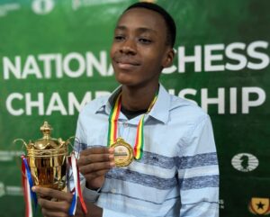 Philip Selikem Amoako, de 14 años, se corona campeón de Ghana