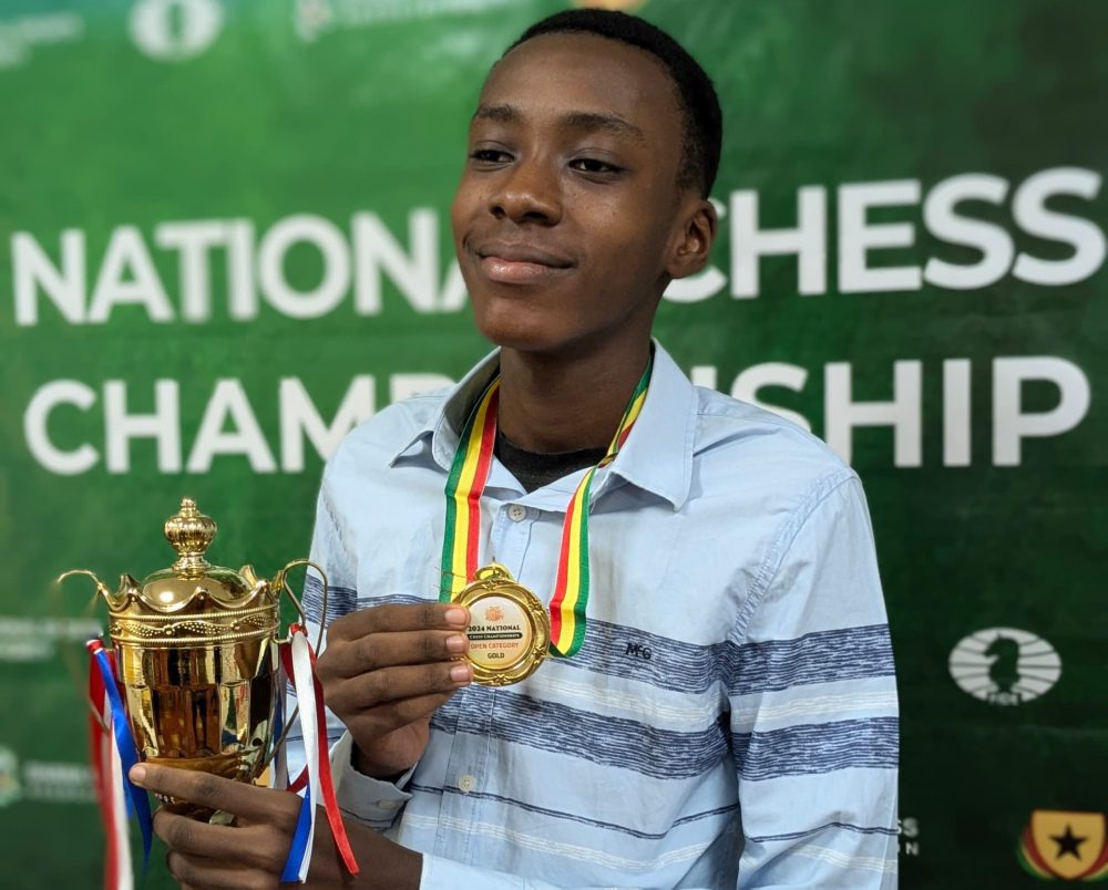 Philip Selikem Amoako, de 14 años, se corona campeón de Ghana