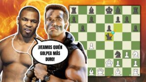 ¡NOQUEA A SU RIVAL SOBRE UN TABLERO DE AJEDREZ! 👊: Schwarzenegger vs Tyson (Los Ángeles, 2021)