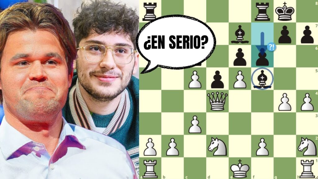 ¡UN SACRIFICIO DE PIEZA DUDOSO! 😵: Firouzja vs Carlsen (Julius Baer Generation Cup 2024)