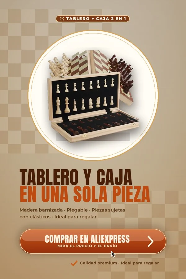 Tablero del ajedrez plegable magnético