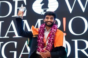 Imagen ilustrativa sobre gukesh d coronado 18? campeón mundial de la fide en ajedrez