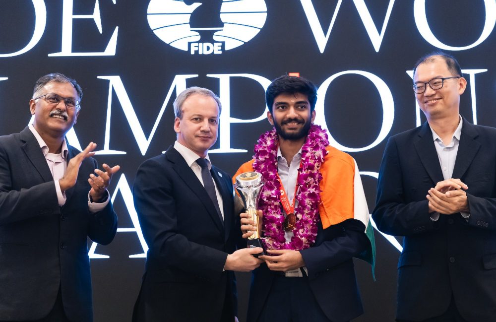 Gukesh D coronado 18º Campeón Mundial de la FIDE 8 Gukesh D coronado 18º Campeón Mundial de la FIDE