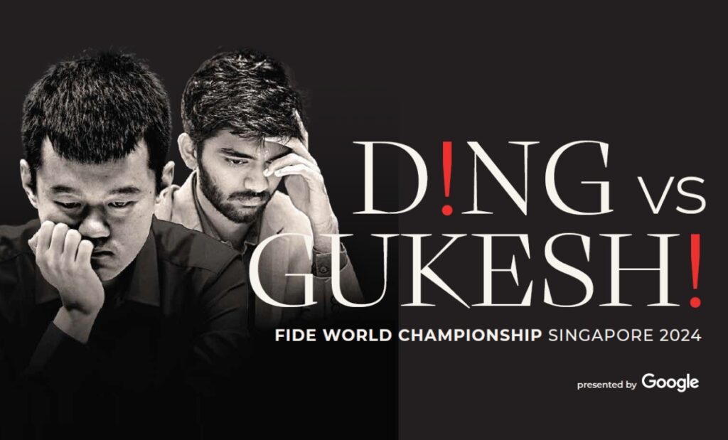 Imagen ilustrativa sobre enfrentamiento en singapur ding liren vs gukesh en ajedrez