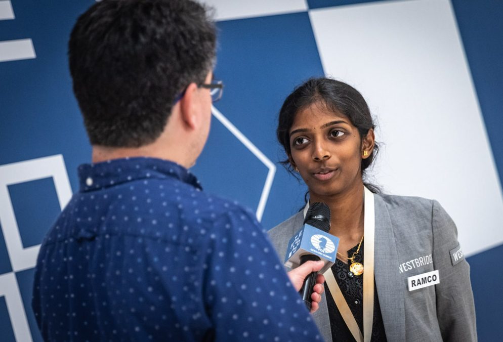Vaishali Rameshbabu es la única ganadora en la Ronda 3 del WGP Tbilisi 2 Vaishali Rameshbabu es la única ganadora en la Ronda 3 del WGP Tbilisi