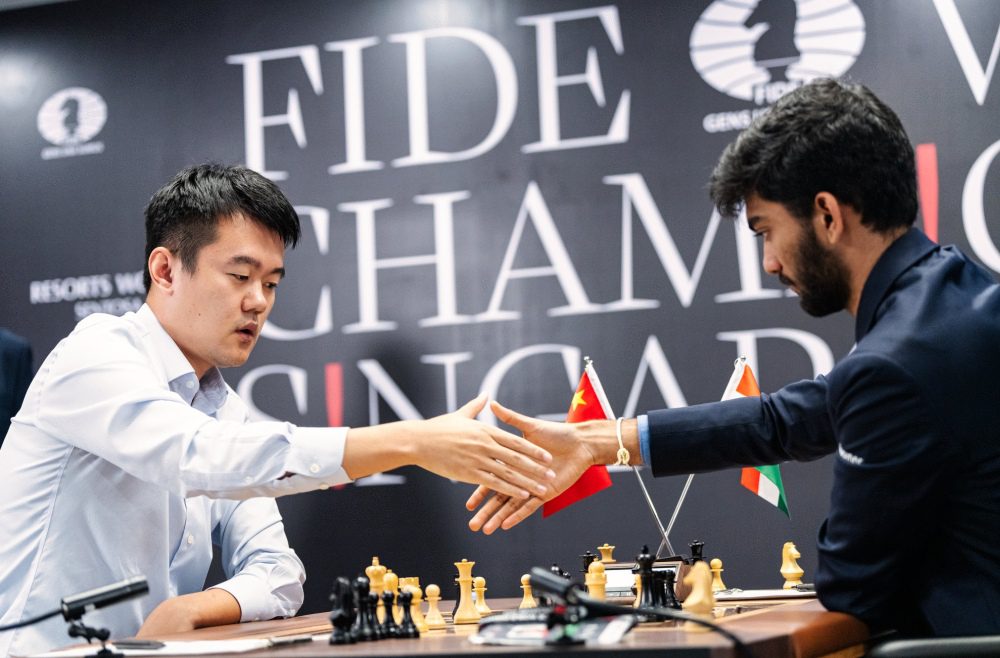 Ding Liren derrota a Gukesh D y empata el partido 9 Ding Liren derrota a Gukesh D y empata el partido