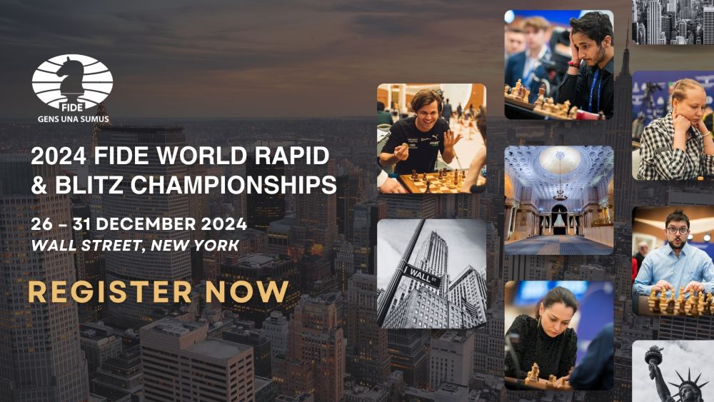 Campeonato Mundial FIDE de Rápidas y Blitz 2024: Inscripciones abiertas 1 Campeonato Mundial FIDE de Rápidas y Blitz 2024: Inscripciones abiertas