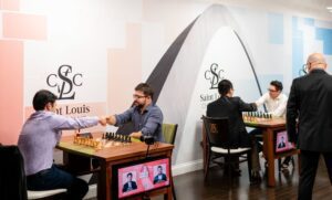 Ilustración de saint louis rapid & blitz 2024 vachier-lagrave toma la delantera desde ajedrez