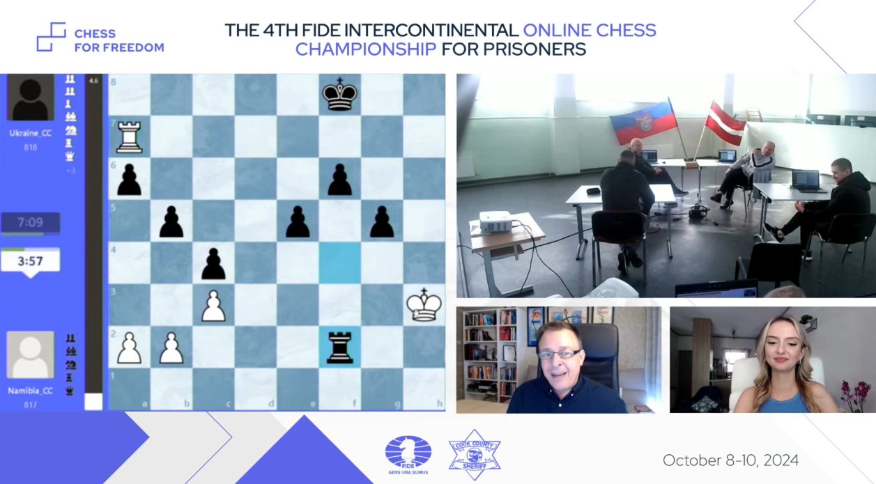 Cuarto Campeonato Intercontinental de Ajedrez en Línea para Prisioneros de la FIDE: resumen del día 1 2 Cuarto Campeonato Intercontinental de Ajedrez en Línea para Prisioneros de la FIDE: resumen del día 1