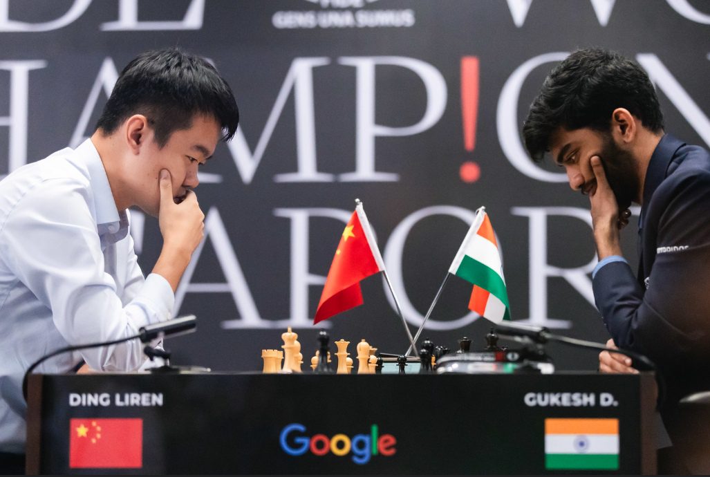 Ding Liren derrota a Gukesh D y empata el partido 3 Ding Liren derrota a Gukesh D y empata el partido