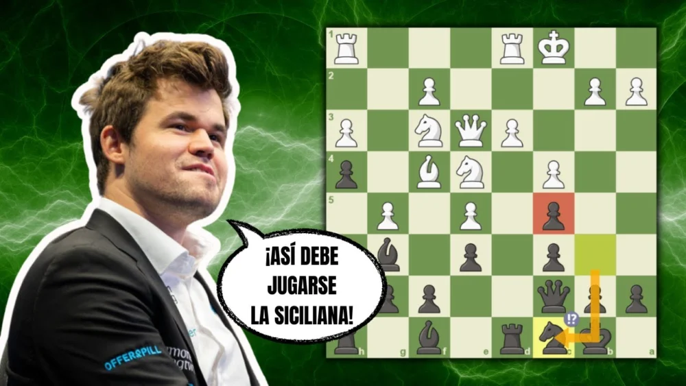 Miniatura del video: CÓMO JUGAR LA DEFENSA SICILIANA 👀: Suyarov vs Carlsen (Internet, 2024)
