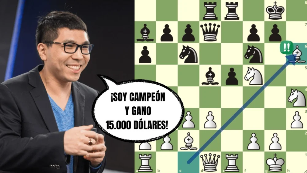 Miniatura del video: ¡ES CAMPEÓN, CON SACRIFICIO INMORTAL DE ALFIL! 🏆: So vs Lazavik (Julius Baer Generation Cup 2024)