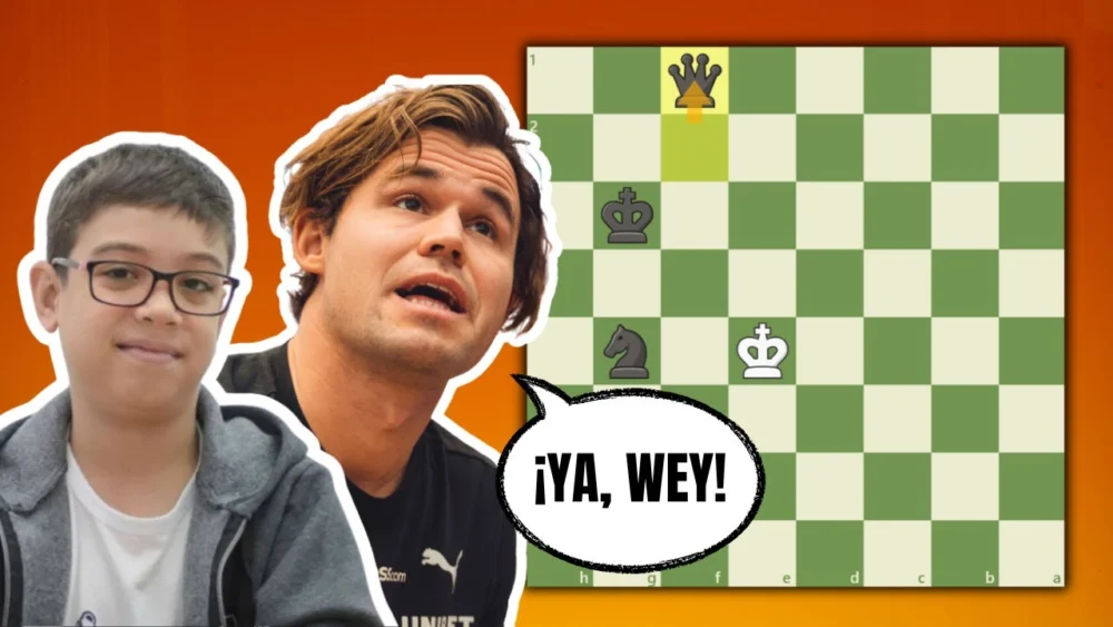 Miniatura del video: ¡¡¡Faustino Oro le da UNA PALIZA a Magnus Carlsen!!! 😱