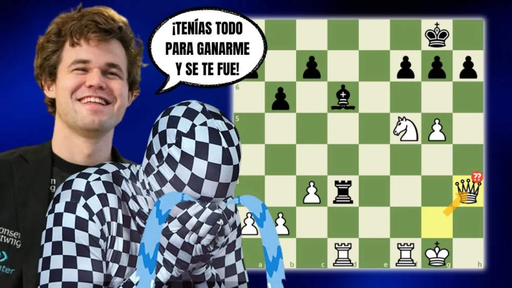 Miniatura del video: ¡Rey Enigma NO VE el JAQUE MATE y Carlsen lo CASTIGA! 😱