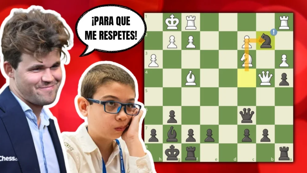Miniatura del video: ¡Magnus Carlsen APLASTA a Faustino Oro en SOLO 25 SEGUNDOS! 🤛