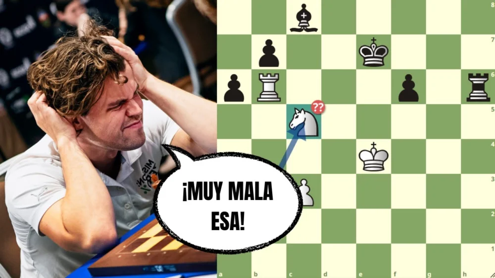 Miniatura del video: ¡COMETE ERROR FATAL Y PIERDE EL TORNEO! 😵: Carlsen vs Deac (Late Titled Tuesday 2024)