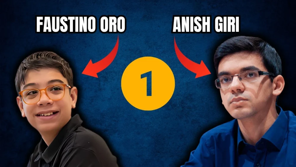 Miniatura del video: ¡NIÑO GENIO Y GM DE ÉLITE SE DAN CON TODO! 🤯: Oro vs Giri (Partida 1, ICC Match 2025)
