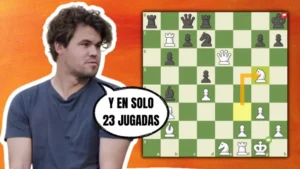 Miniatura del video: ¡ESTA ES LA DISTANCIA ENTRE UN MF y UN SÚPER GM! 🤯: Carlsen vs Ashraf (Internet 2024)