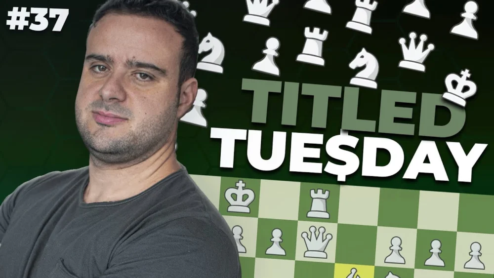 Miniatura del video: PELEANDO EL TITLED TUESDAY! #NAKAMURA #CARLSEN #37 🔥