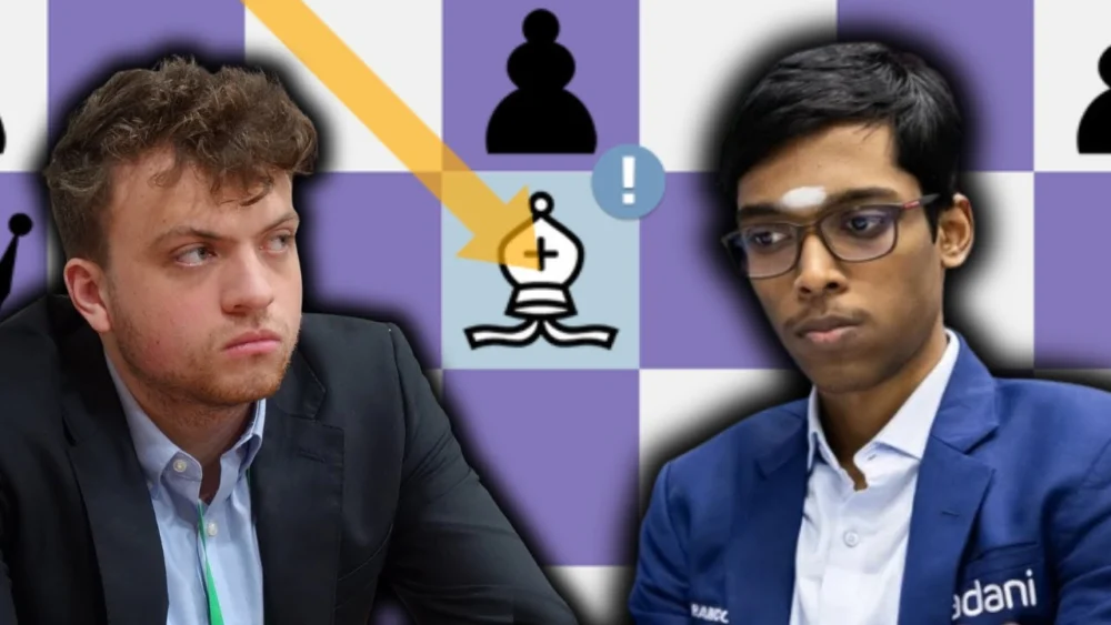 Miniatura del video: ¡SE DERRUMBA BAJO PRESIÓN! 😱: Niemann vs Praggnanandhaa (Gran Suizo 2025)