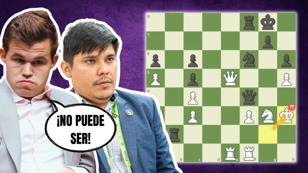 Miniatura del video: Terry NO VE el JAQUE MATE GANADOR… ¡Y Carlsen LO CASTIGA! 😵💫