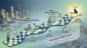 ¿Cuánto tiempo se tarda en volverse bueno en ajedrez?