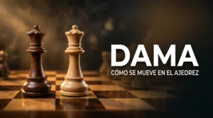Cómo se mueve la dama en ajedrez - Movimientos, captura y valor