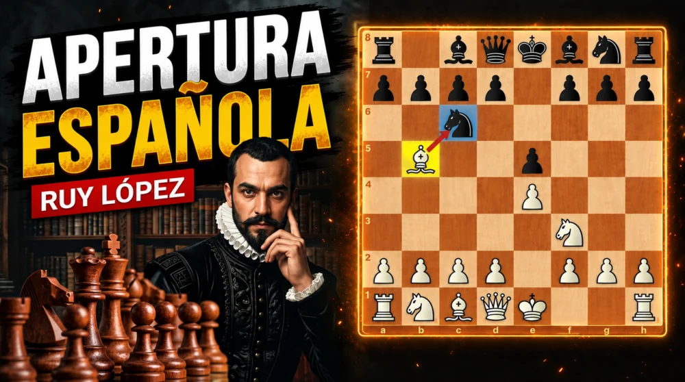 Jugadores de Ajedrez 103 Apertura española . Ruy Lopez