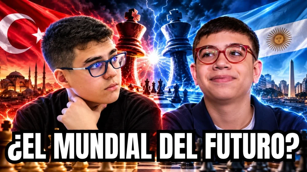 Jugadores de Ajedrez 61 Jugadores de Ajedrez miniatura 15 anos versus 12 anos el duelo de prodigio Tz3qG2V mLs