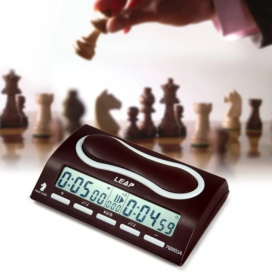 Reloj Digital de Ajedrez LEAP PQ9903A con Alarma Sonora y Multi-Fase