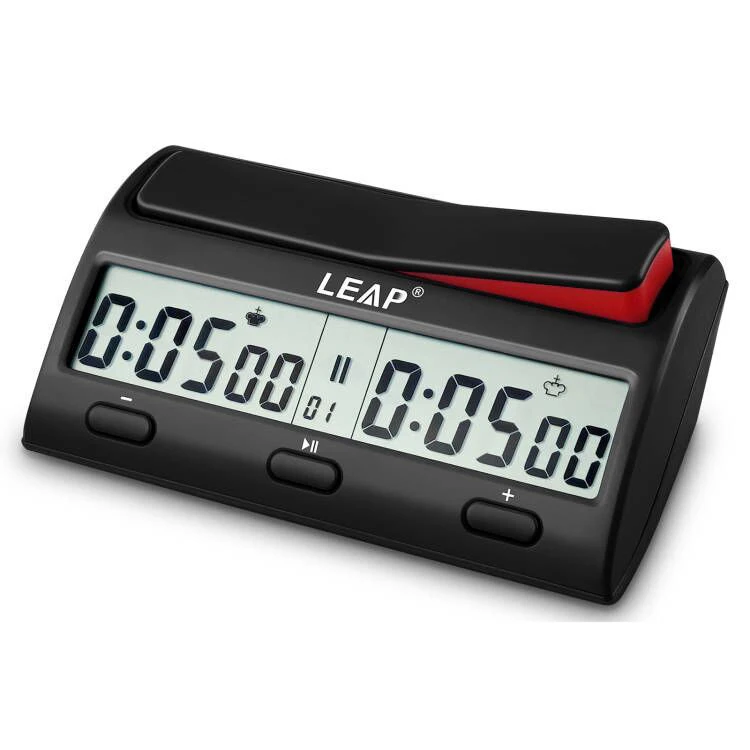 Reloj de Ajedrez Digital LEAP PQ9912 Robusto para Clubes y Escuelas