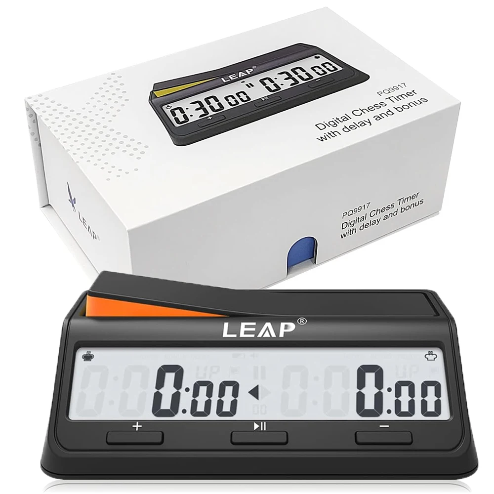 Reloj de Ajedrez Digital LEAP PQ9917 Oficial FIDE