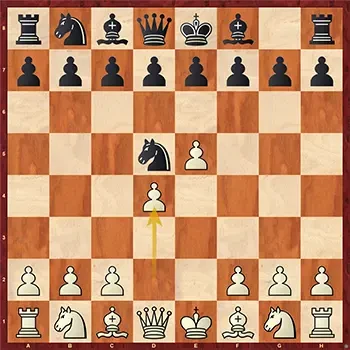 Control de casillas en ajedrez - Defensa Alekhine Control de casillas en ajedrez: centro de peones en la Defensa Alekhine