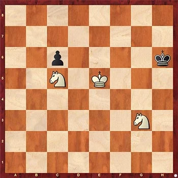Mate con dos caballos en ajedrez - Ejercicio 2 Mate con dos caballos en ajedrez - Ejercicio 2