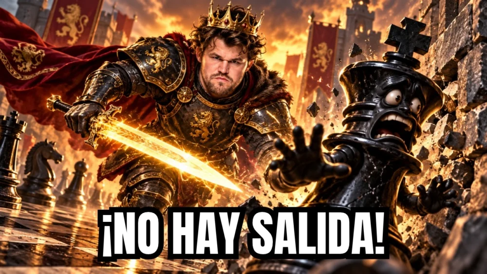 Carlsen vs Rustemov Ajedrez: ¡Sacrifica, Caza al Rey y Mate Brutal! 🤯