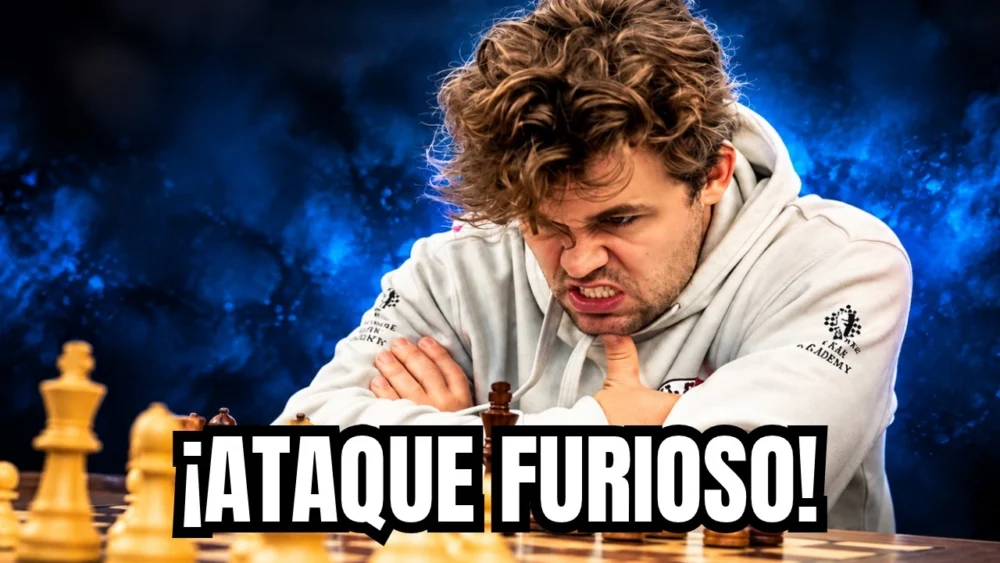 Jugadores de Ajedrez miniatura va por el cuello del rey y desata un ataque