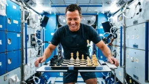 Partida de ajedrez en el espacio: 1 duelo histórico