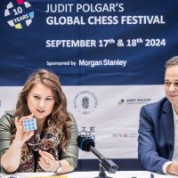 Ilustración de el x festival mundial de ajedrez de judit polgar se celebrar? del 17 a ajedrez