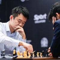 Imagen ilustrativa sobre ding liren derrota a gukesh d y empata el partido en ajedrez