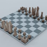 Ilustración de un juego de ajedrez que te llevar? a un viaje arquitectónico por azerb ajedrez