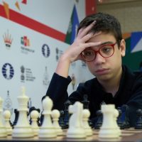 Ilustración de faustino oro deslumbra en los desempates de la copa del mundo fide en  ajedrez